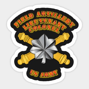 Artillery - Officer - Lieutenant Colonel Sticker